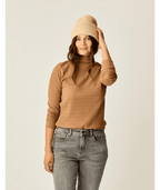 Carve Designs Denise Turtleneck L/S Shirt-Rum Lurex