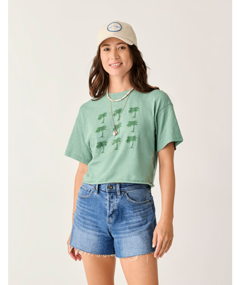 Carve Designs Parker Graphic Tee-Haze Grid