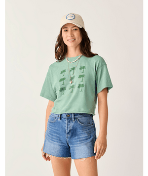 Carve Designs Parker Graphic Tee-Haze Grid