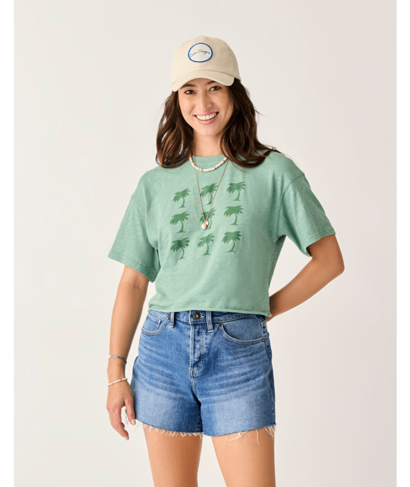 Carve Designs Parker Graphic Tee-Haze Grid