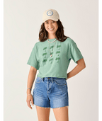 Carve Designs Parker Graphic Tee-Haze Grid