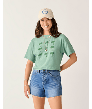 Carve Designs Parker Graphic Tee-Haze Grid