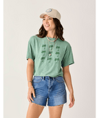 Carve Designs Parker Graphic Tee-Haze Grid