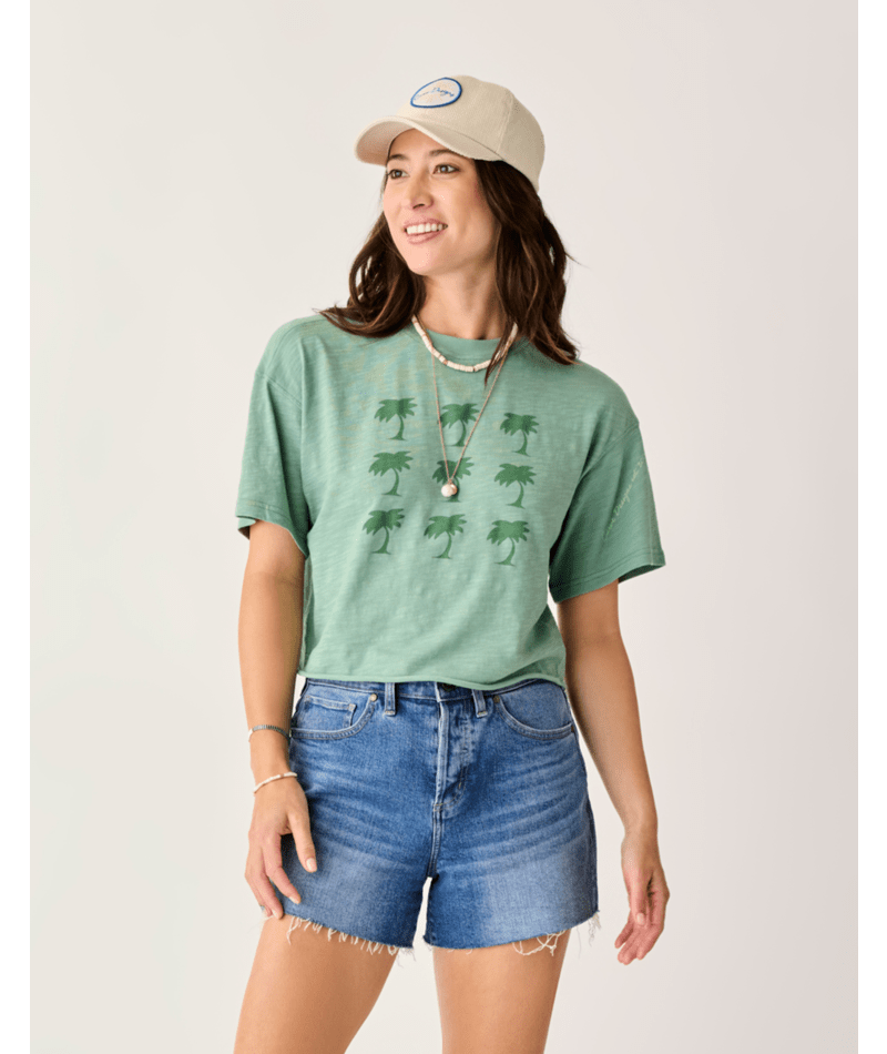 Carve Designs Parker Graphic Tee-Haze Grid