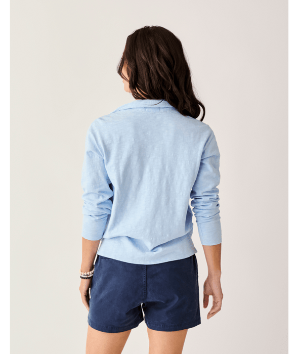 Carve Designs Mara Slub Polo L/S Shirt-La Paz