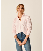 Carve Designs Mara Slub Polo L/S Shirt-Pastel