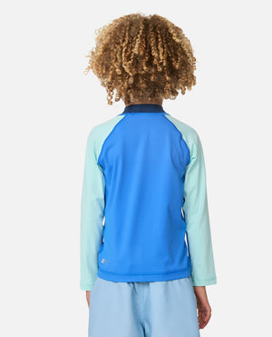 Rip Curl Toddler Surf Check UPF Rashguard-Blue Gum— Alternate View
