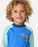 Rip Curl Toddler Surf Check UPF Rashguard-Blue Gum