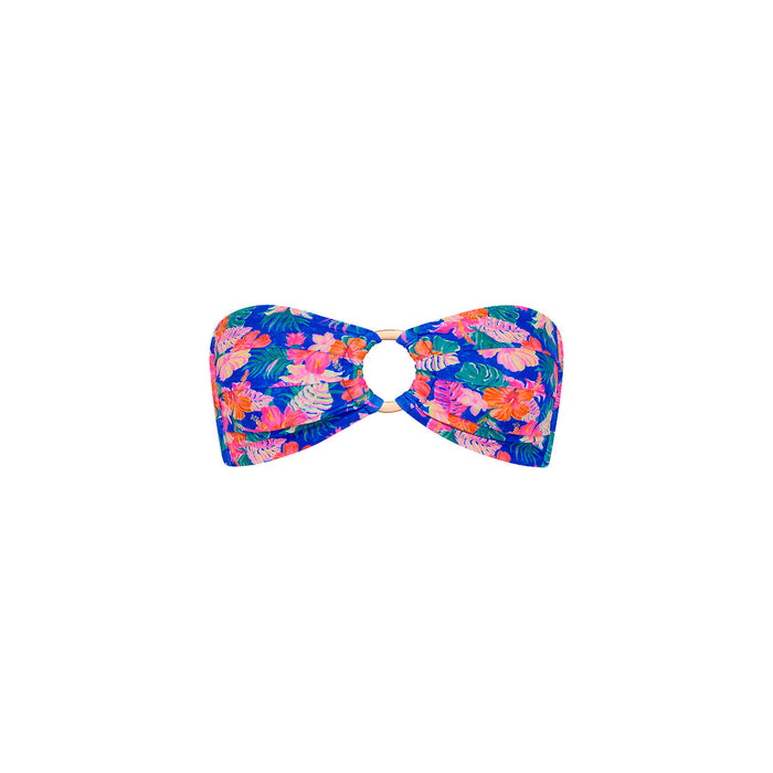 Kulani Kinis Strapless Bandeau Top-Electric Palms