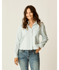Carve Designs Claire Twill L/S Shirt-Light Indigo