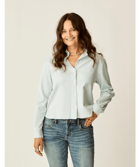 Carve Designs Claire Twill L/S Shirt-Light Indigo