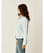 Carve Designs Claire Twill L/S Shirt-Light Indigo