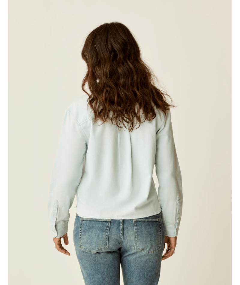 Carve Designs Claire Twill L/S Shirt-Light Indigo