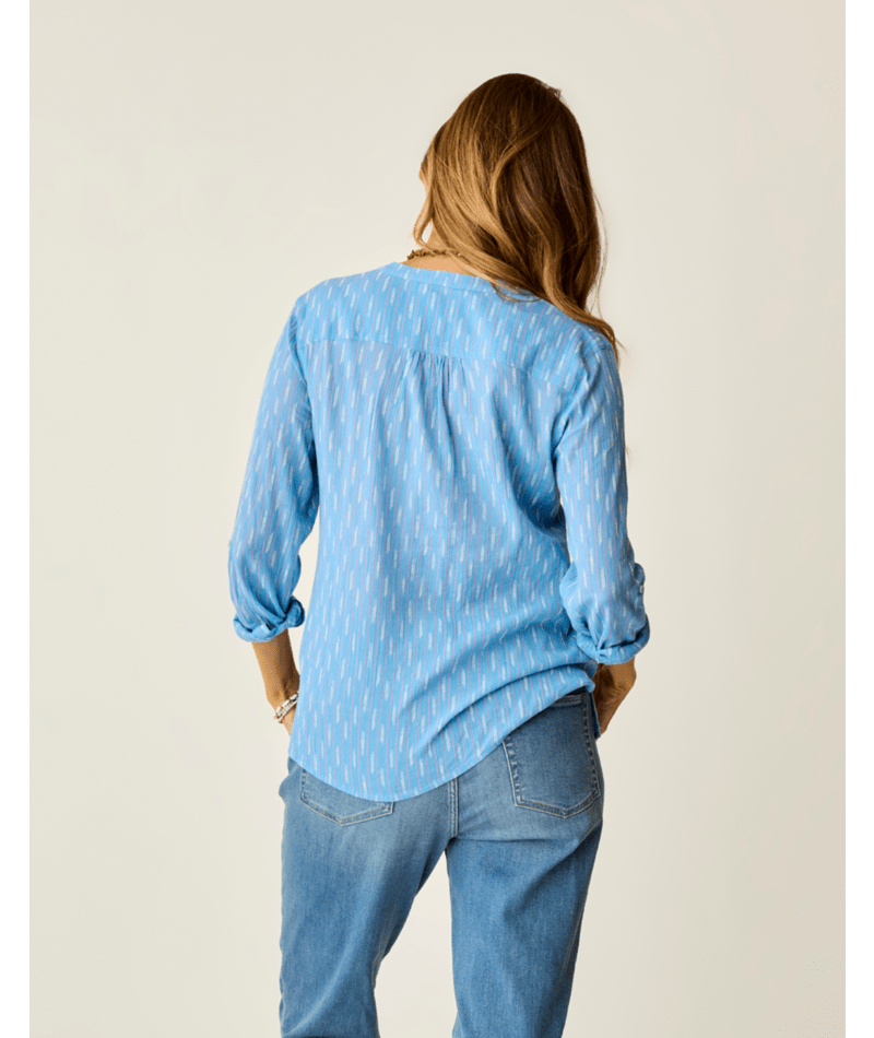 Carve Designs Dylan Gauze L/S Shirt-Capri Ikat