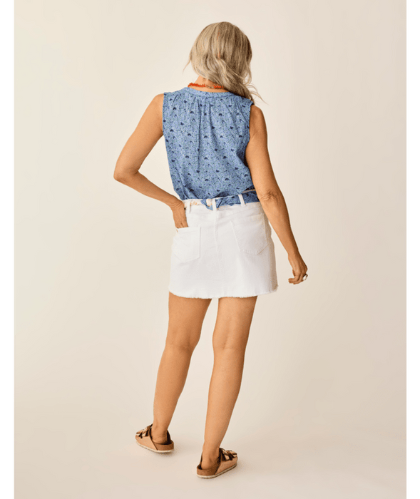 Carve Designs Dylan Tank-Navy Garden
