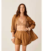 Carve Designs Taylor Linen Tunic-Rum Chambray