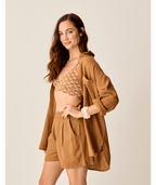 Carve Designs Taylor Linen Tunic-Rum Chambray