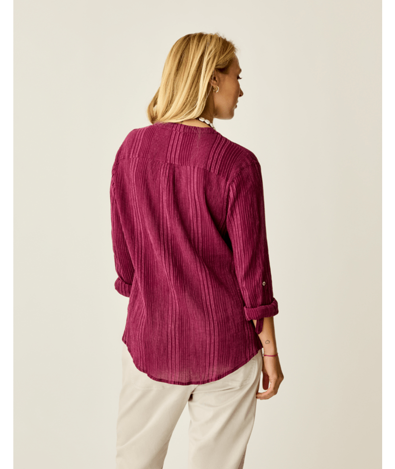 Carve Designs Dylan Gauze Tunic L/S Shirt-Nirvana Stitch