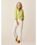 Carve Designs Dylan Textured L/S Shirt-Limeade