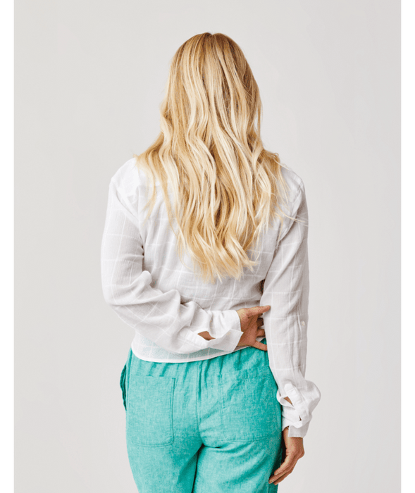 Carve Designs Dylan Textured Tunic L/S Shirt-Cloud