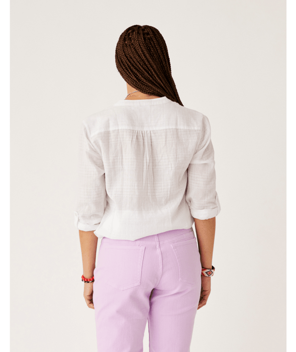 Carve Designs Dylan Textured Tunic L/S Shirt-Cloud