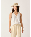 Carve Designs Kayla Gauze Tank-Cloud