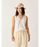 Carve Designs Kayla Gauze Tank-Cloud