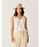 Carve Designs Kayla Gauze Tank-Cloud