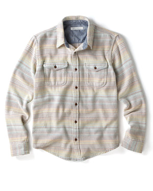 Outerknown Blanket L/S Shirt-Sunrise Mojave Stripe
