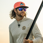 Bajio Toads Sunglasses-Black Matte/Blue Mirror Glass