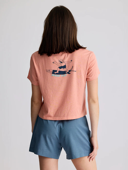 Free Fly Twin Fin Tee-Heather Sunset
