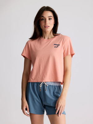 Free Fly Twin Fin Tee-Heather Sunset