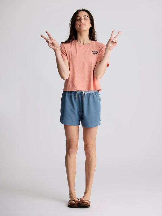 Free Fly Twin Fin Tee-Heather Sunset