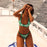 Kulani Kinis Twin Strap Cheeky Bottom-Emerald Tides