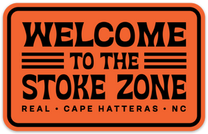 REAL Welcome to the Stoke Zone Sticker-Orange