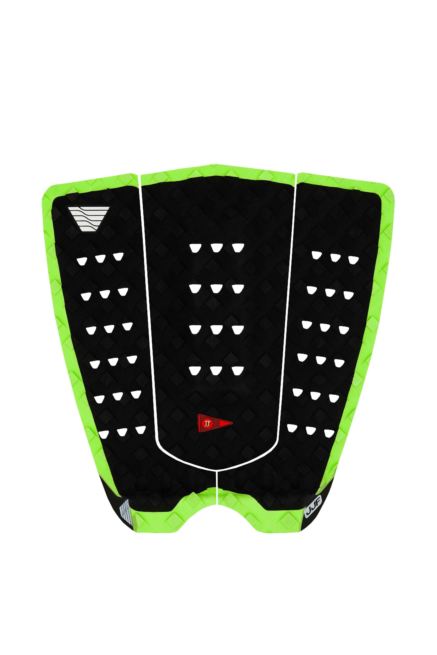 VEIA JJF Squash Tail Grom Traction Pad-Night/Hi Vis Green