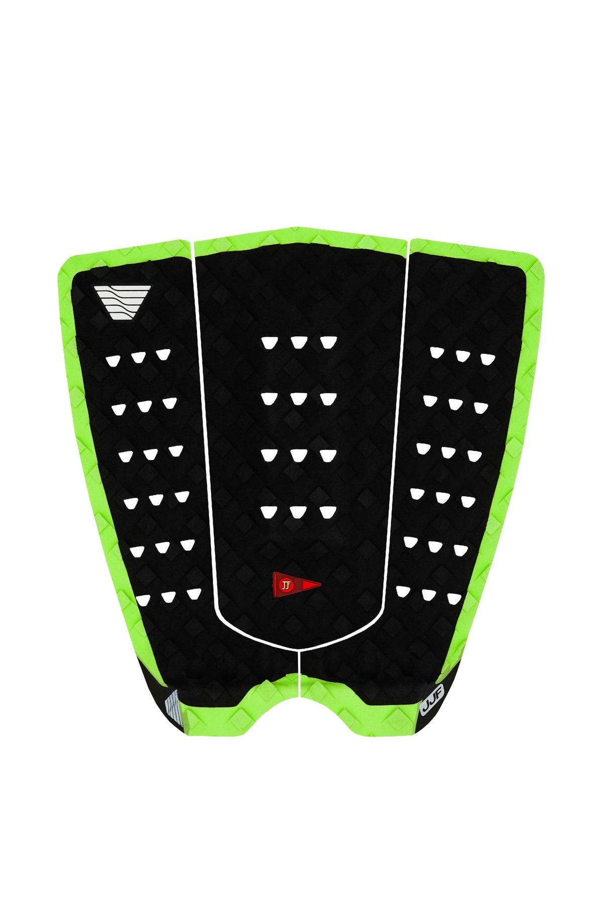 VEIA JJF Squash Tail Grom Traction Pad-Night/Hi Vis Green