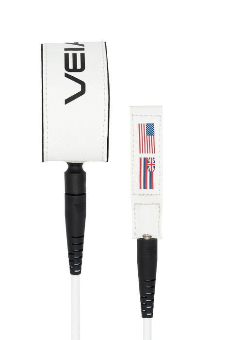 VEIA JJF Pro Leash-USA Orbiter White-6' x 7mm