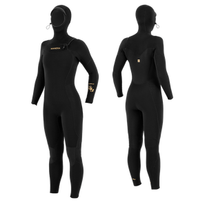 Manera Wmn's Seafarer Hooded 5/4/3mm FZ Wetsuit-Black