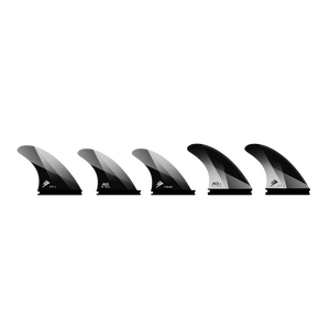 Firewire Velox Single Tab Tri/Quad Fin Set-Large-Black