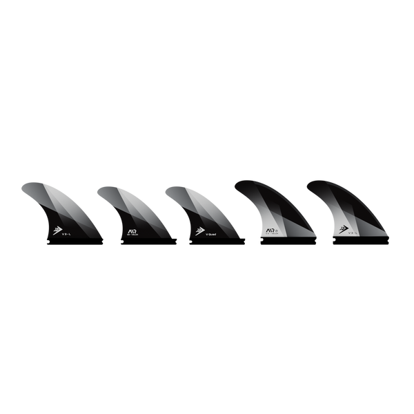 Firewire Velox Single Tab Tri/Quad Fin Set-Large-Black — REAL