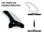 Firewire Velox Futures Tri/Quad Fin Set-White/Charcoal-Large
