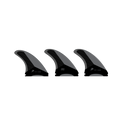 Firewire Velox Single Tab Tri Fin Set-Charcoal-Large