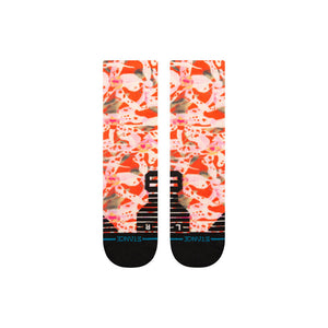 Stance Encyclia Mid Tab Socks-Red