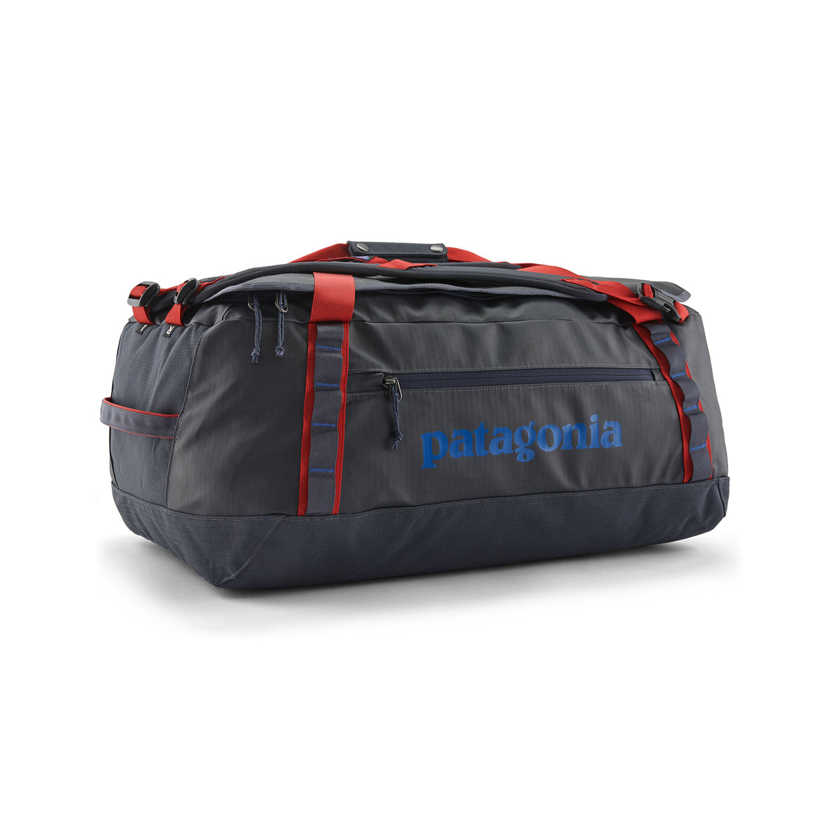 Patagonia Black Hole Duffel 55L Bag-Smolder Blue w/Amanita Red