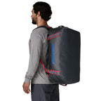 Patagonia Black Hole Duffel 55L Bag-Smolder Blue w/Amanita Red
