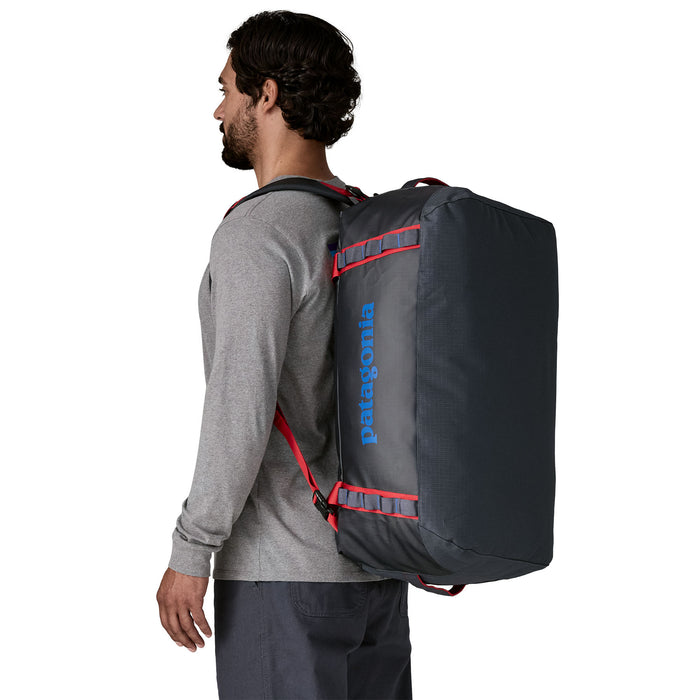 Patagonia Black Hole Duffel 55L Bag-Smolder Blue w/Amanita Red