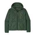 Patagonia Diamond Quilted Bomber Hooded Jacket-Canopy Green