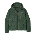 Patagonia Diamond Quilted Bomber Hooded Jacket-Canopy Green