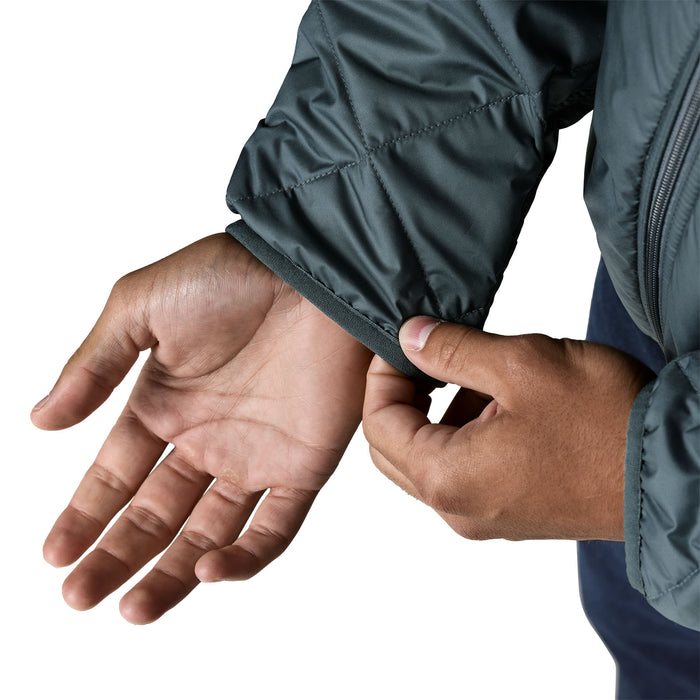 Patagonia Diamond Quilted Bomber Hooded Jacket-Summit Blue
